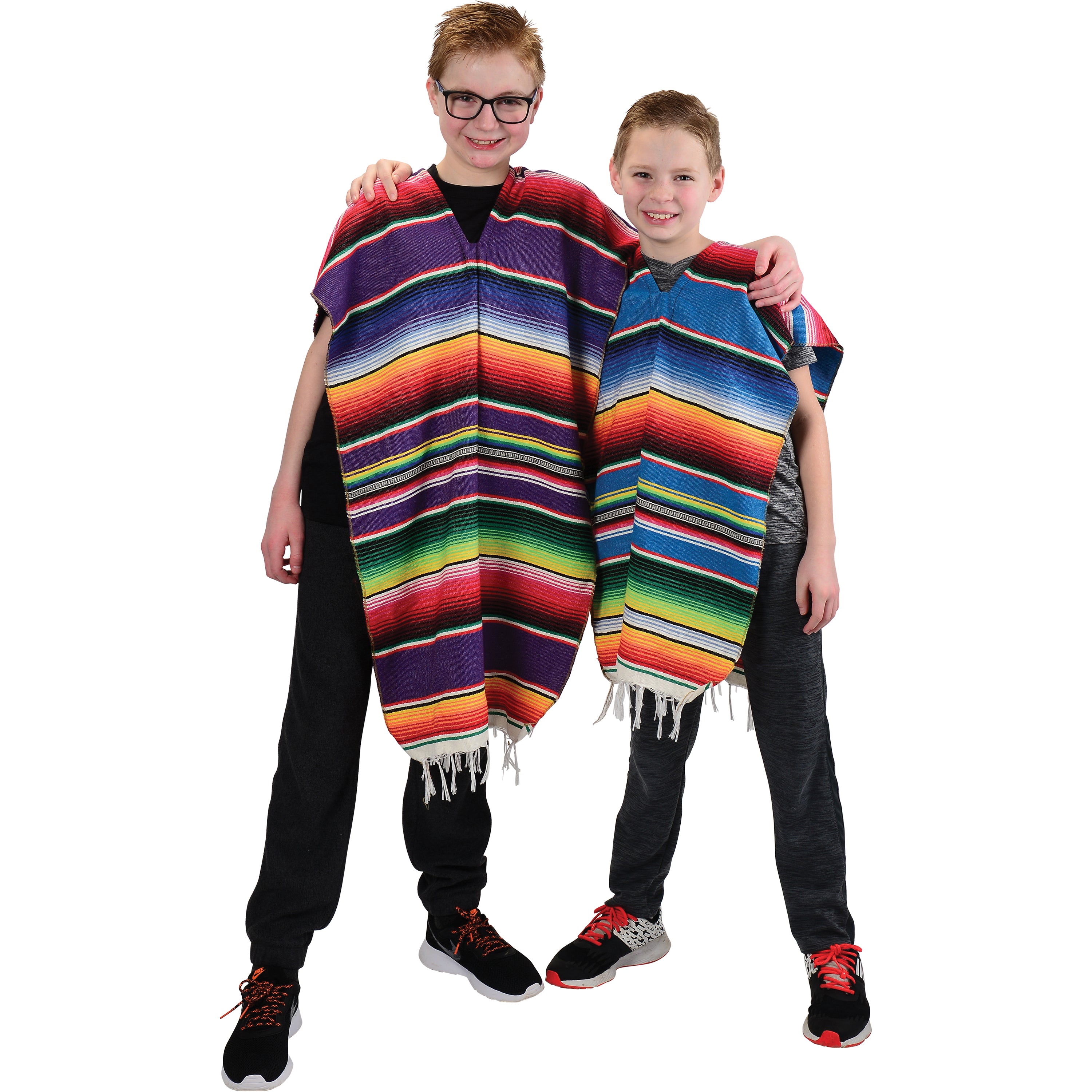 Colorful Economy Poncho/Adult