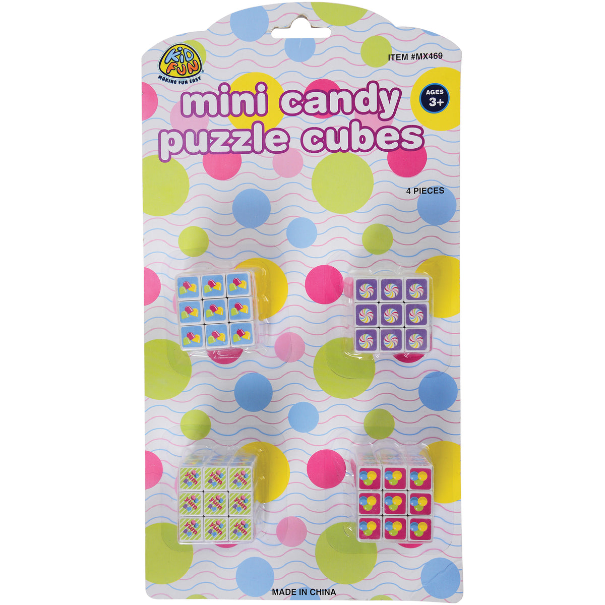 Mini Candy Puzzle Cubes/4-Pc