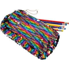 Rainbow Sequins Pencil Case