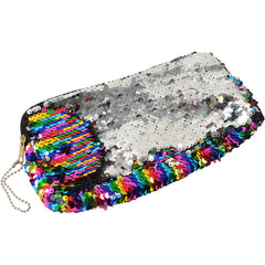 Rainbow Sequins Pencil Case