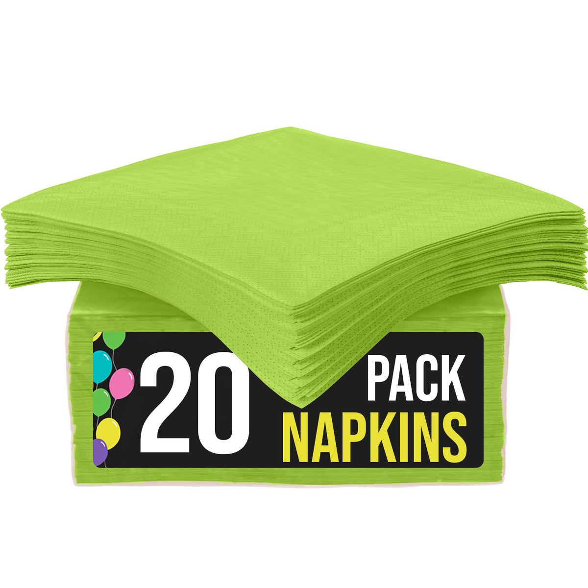 Lime Green Luncheon Napkins | 20 Count