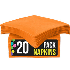 Orange Dinner Napkins | 20 Count