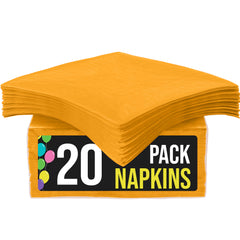 Yellow Beverage Napkins | 20 Count