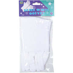 Adult Size White Gloves/1 Pair