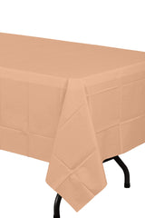 Peach Plastic Table Covers | 6 Pack