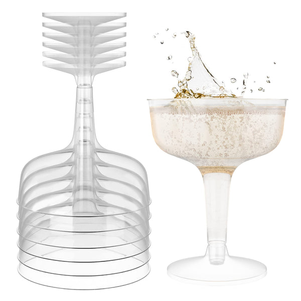 Plastic Champagne wedding Glasses