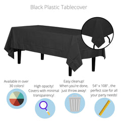 Premium Black Table Cover