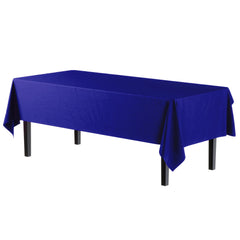 Navy Blue Plastic Table Covers | 6 Pack