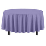 Premium Round Lavender Plastic Table Cover