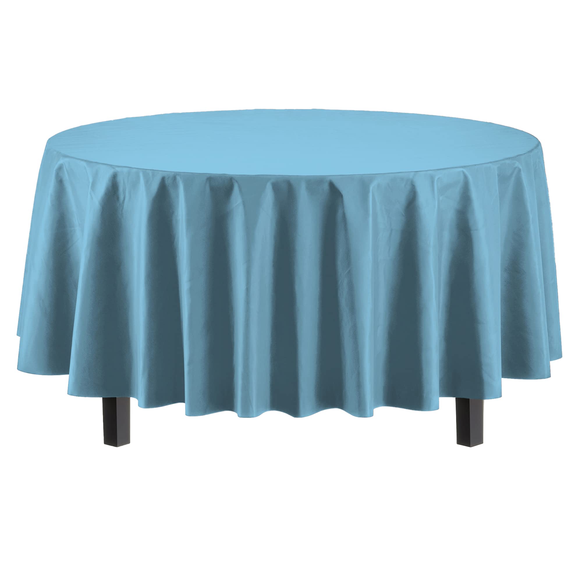 Premium Round Sky Blue Table Cover