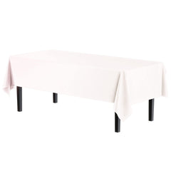 Premium White Plastic Table Covers | 12 Pack