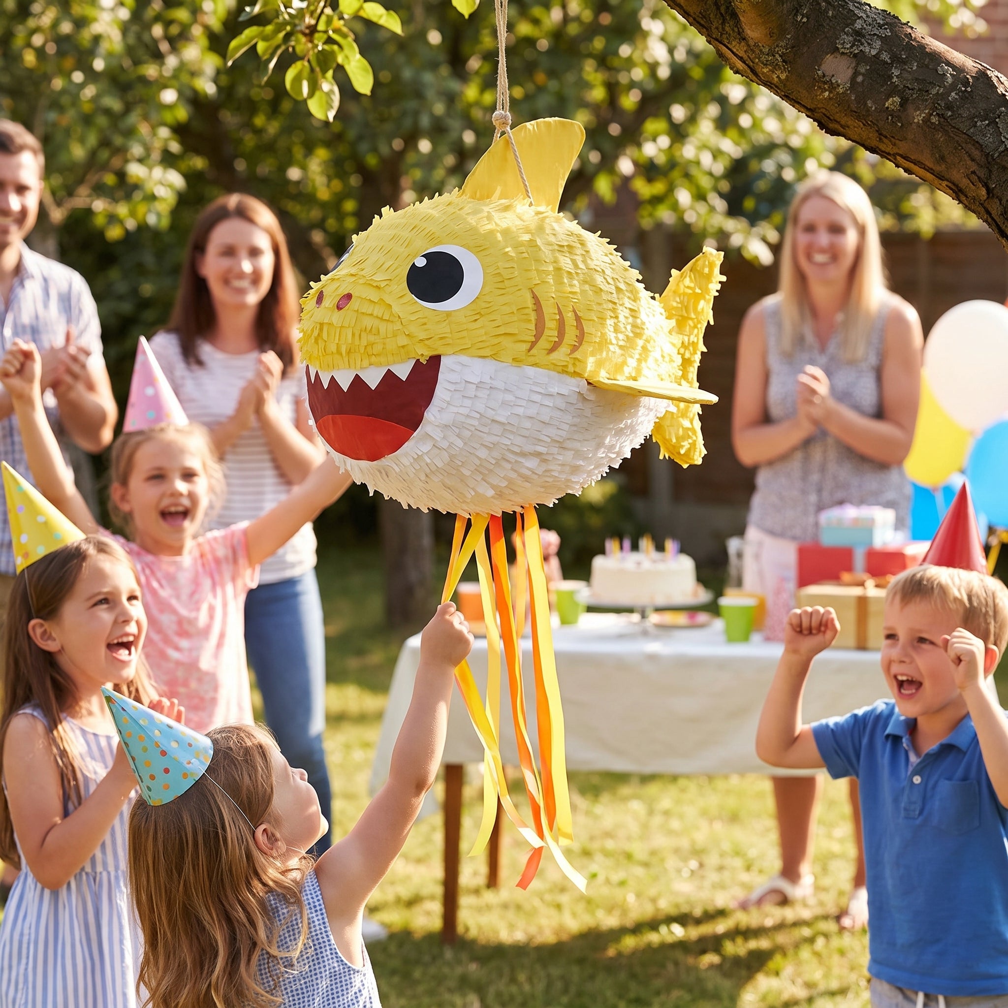 3D Baby Shark Piñata for Kids' Birthday Parties