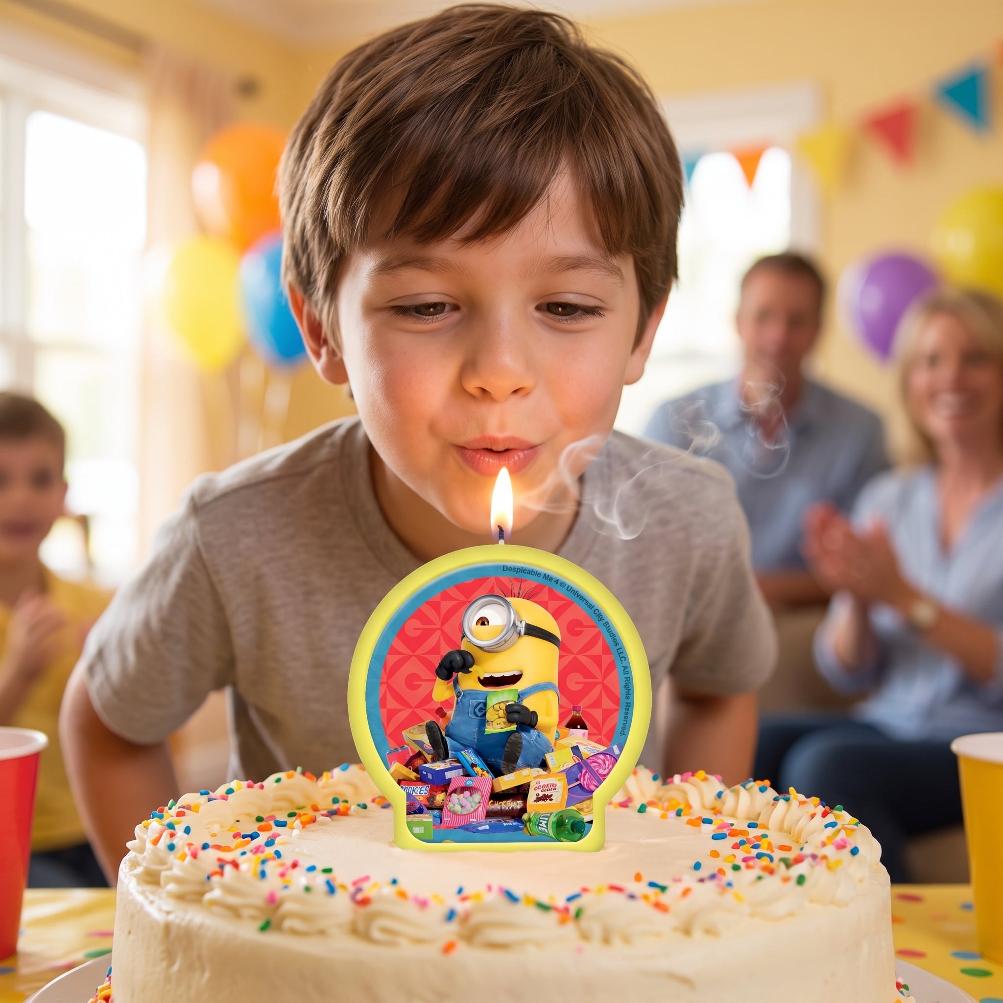 Despicable Me Minion Molded Birthday Candle