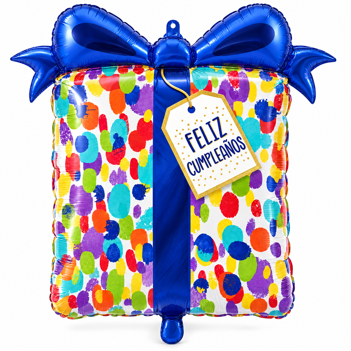 Polka Dot Celebration Birthday SuperShape Foil Balloon | 25" x 27"