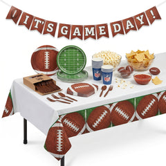 92 Pcs Football Birthday Party Base Kit - For 8 Guests