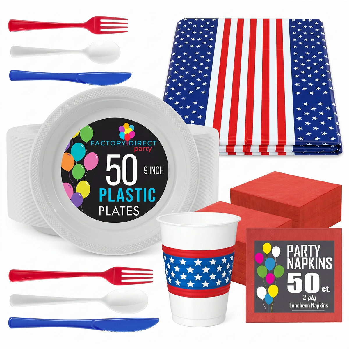4th Of July Party Kit - For 50 Guests