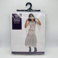 Girls' Skeleton Ghost Costume - Child M (8-10)