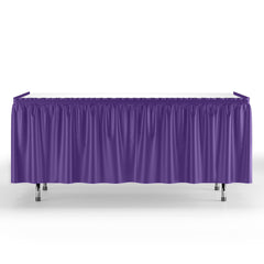 Purple Plastic Table Skirt