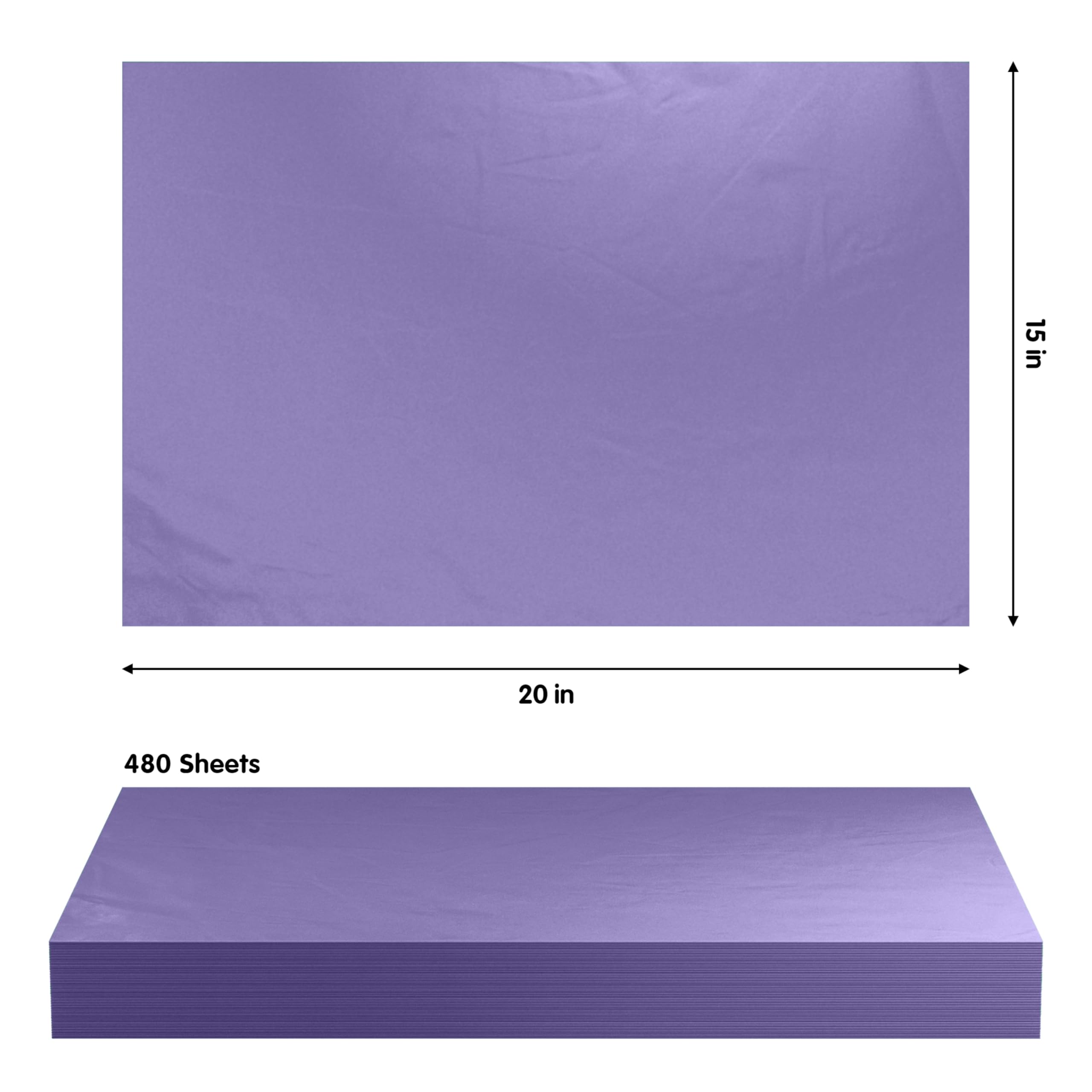 PURPLE TISSUE REAM 15"X 20"- 480 SHEETS