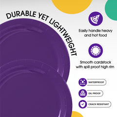 7 in. Purple Paper Plates | 50 Ct.