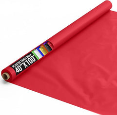 40 In. x 100 Ft. Red Table Roll