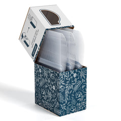 100 Clear Knives + Caddy, Floral