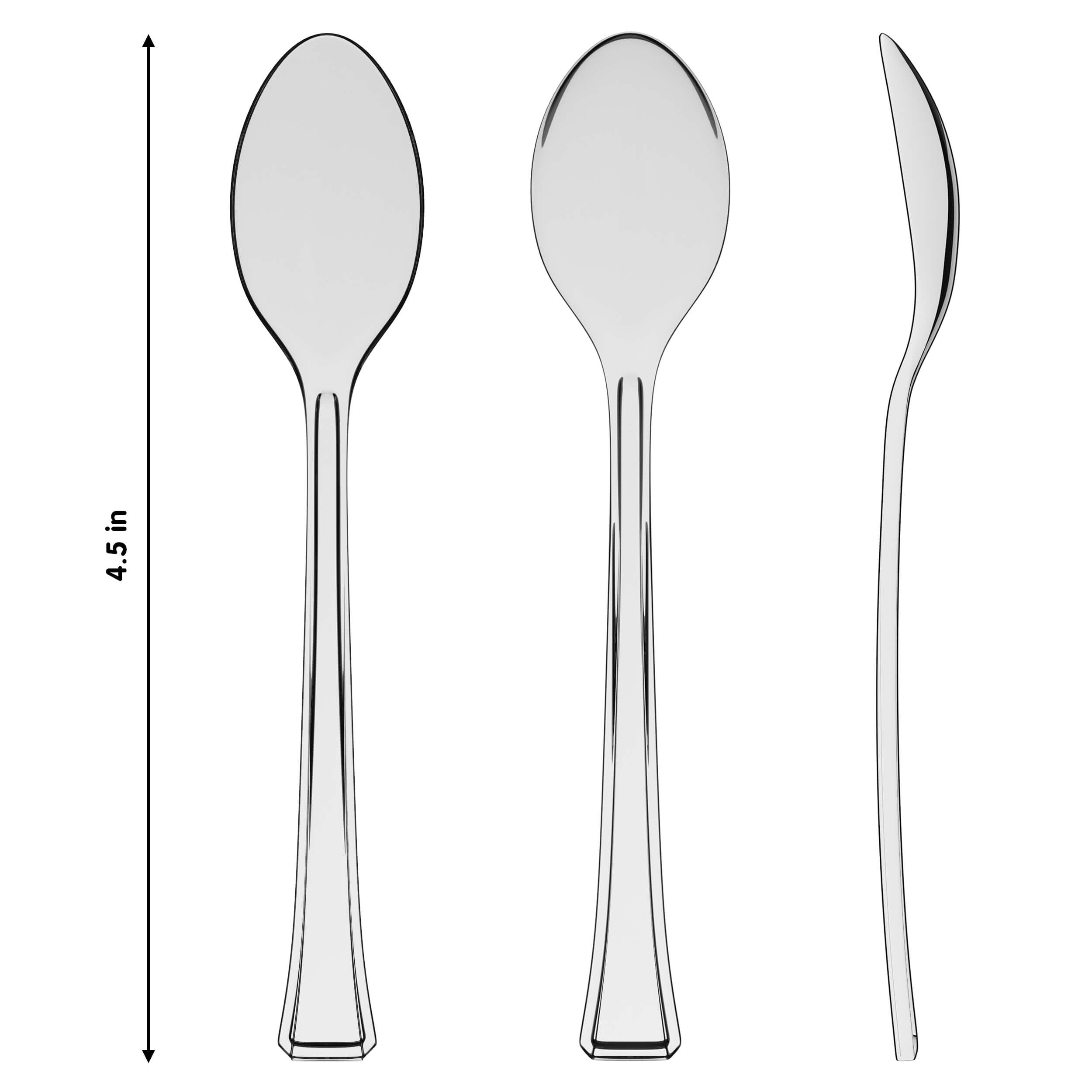 Exquisite Clear Plastic Tasting Spoons 100 Count