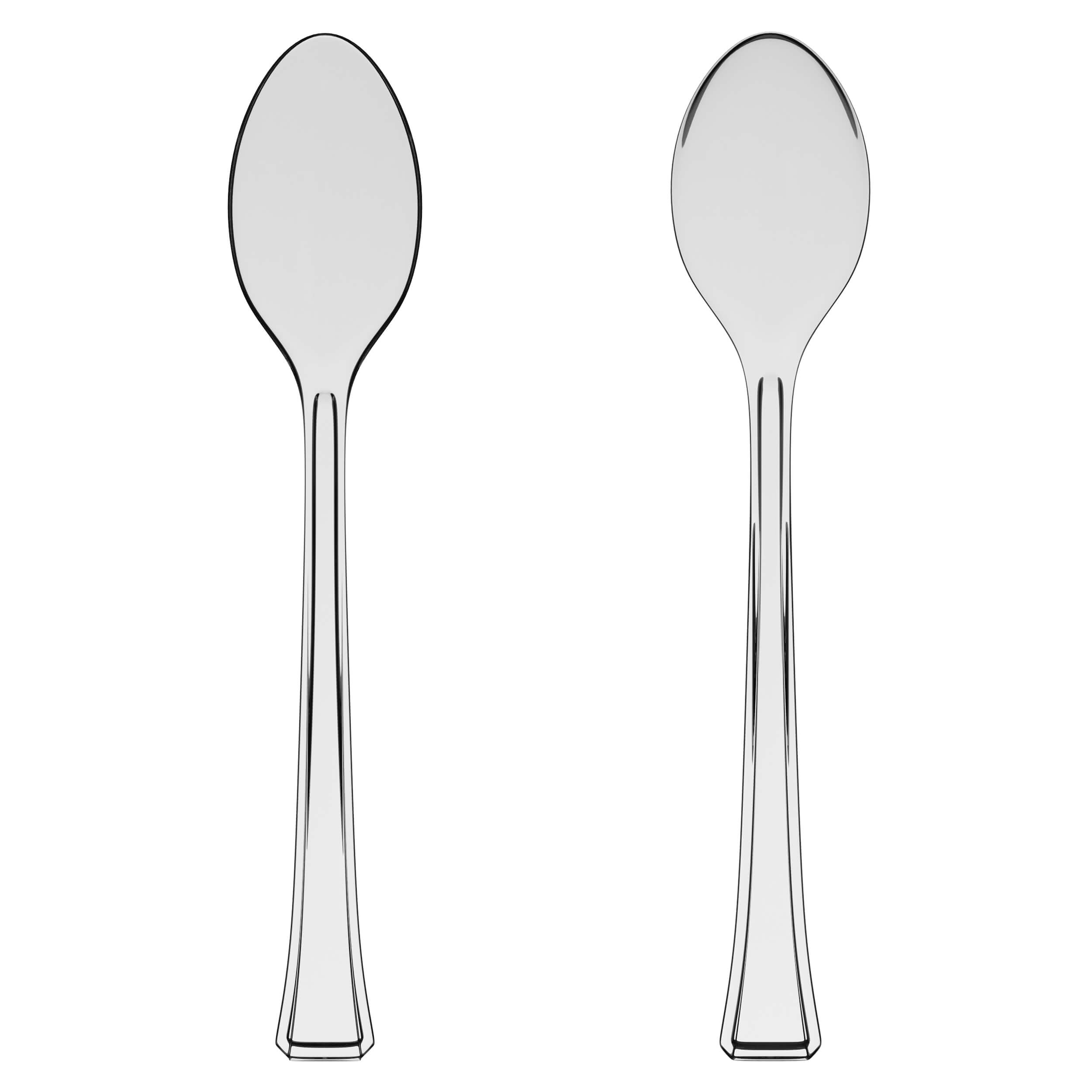 Exquisite Clear Plastic Tasting Spoons 100 Count