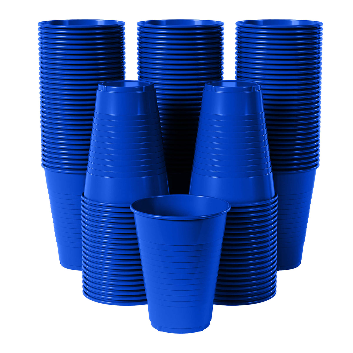 12 Oz. Dark Blue Plastic Cups | 50 Count