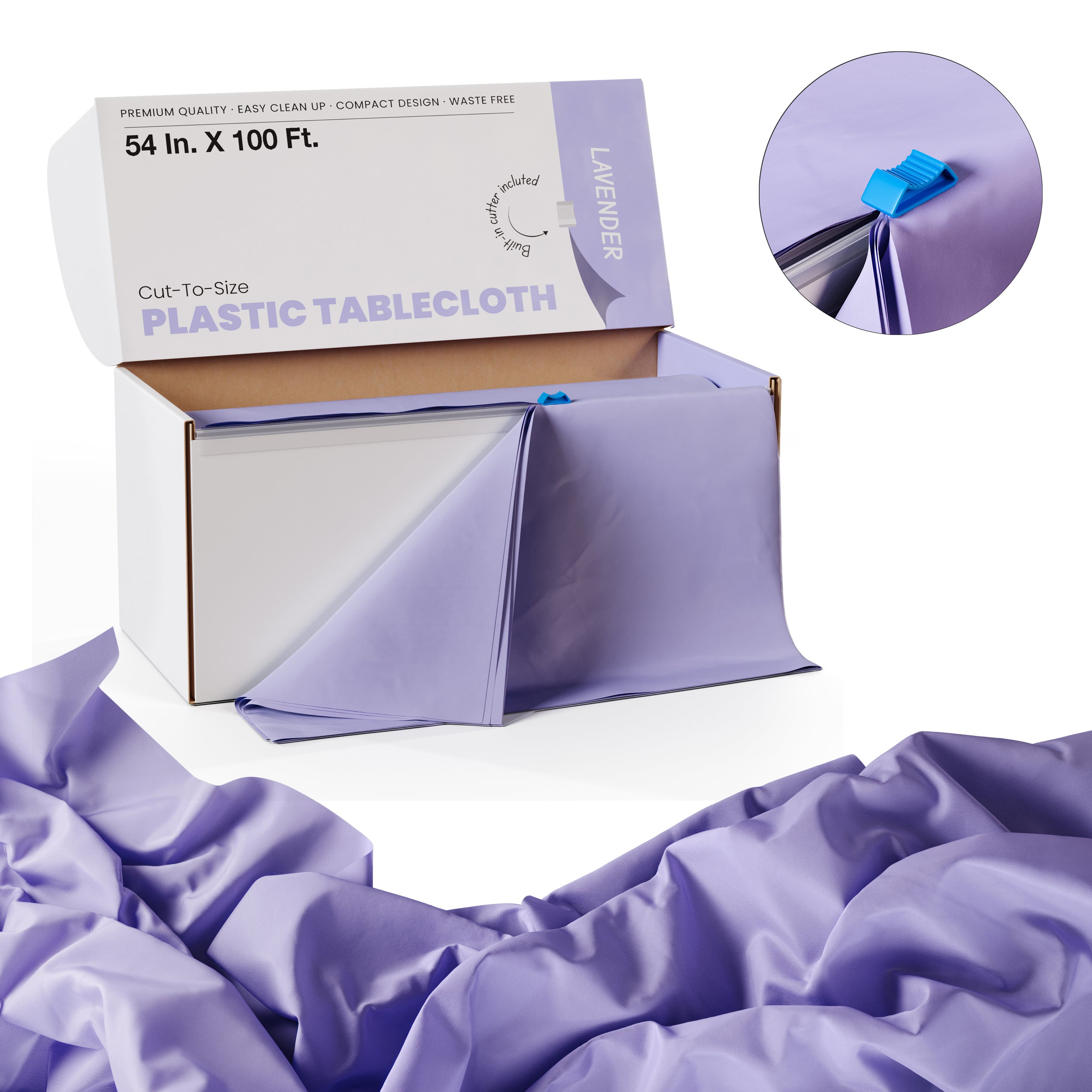 54 in. x 100 Ft. Cut To Size Table Roll | Lavender