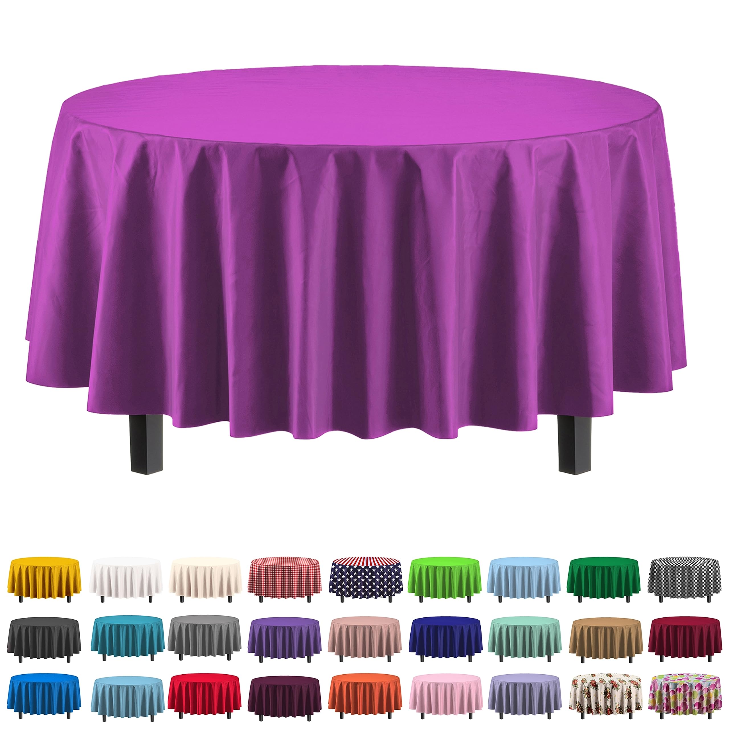 Round Magenta Table Cover