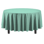 Round Mint Plastic Table Cover