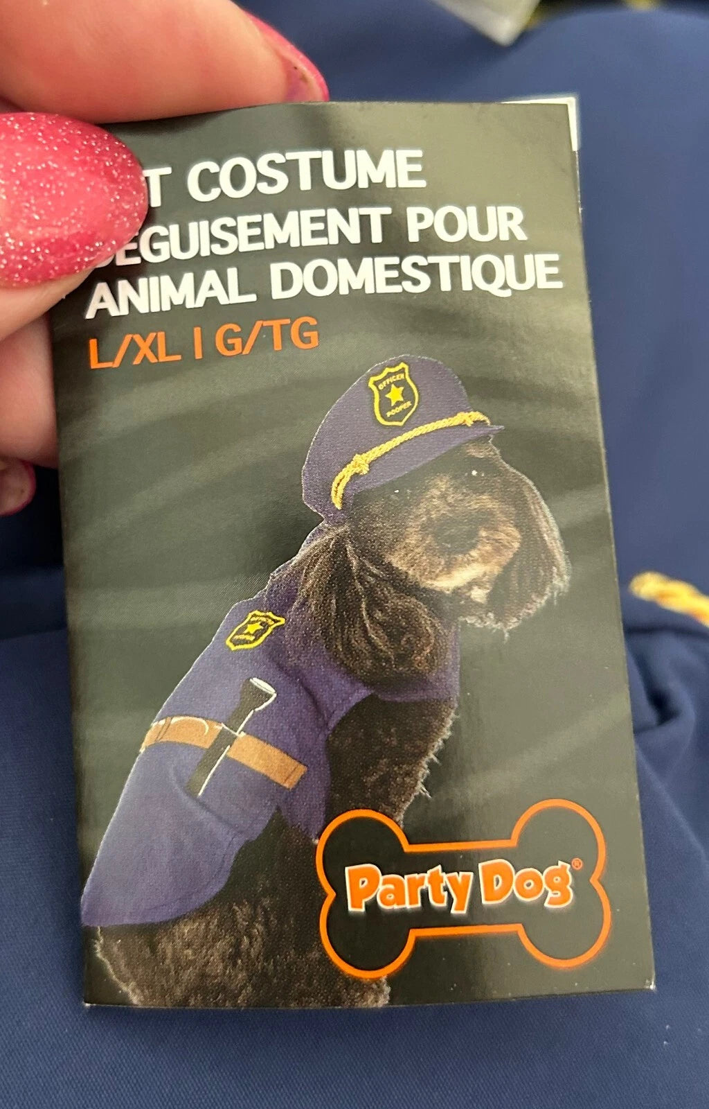 Police Officer Pet Costume - L/XL (21" - 27")
