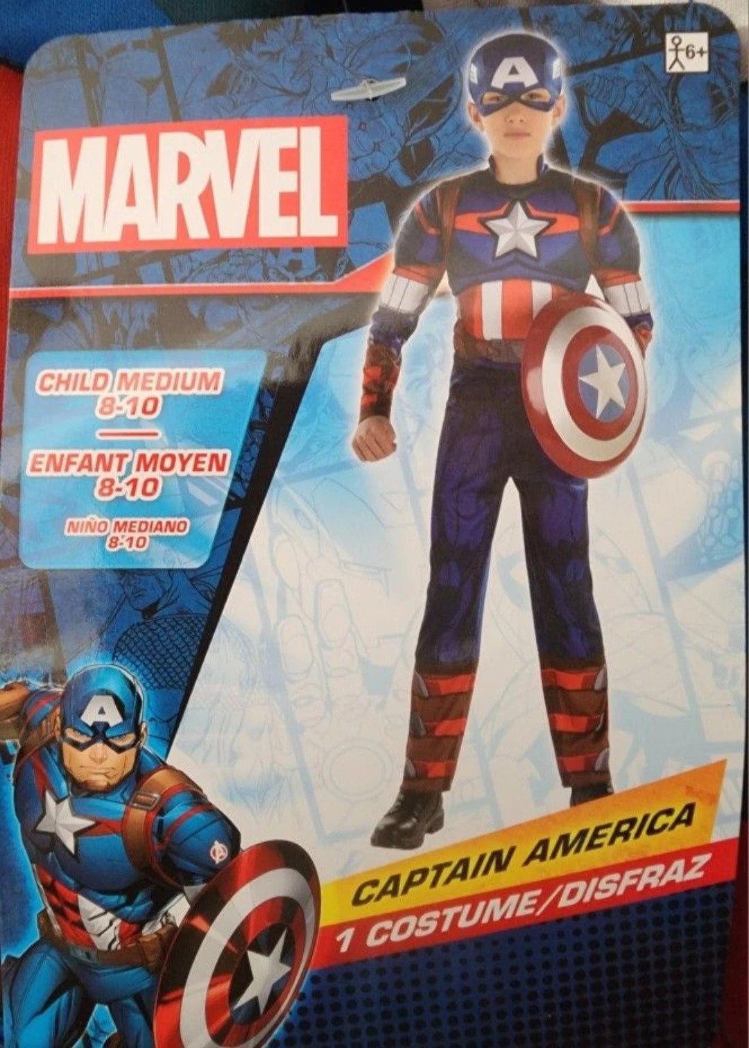Marvel Captain America Boys Halloween Costume - Child M (8-10)