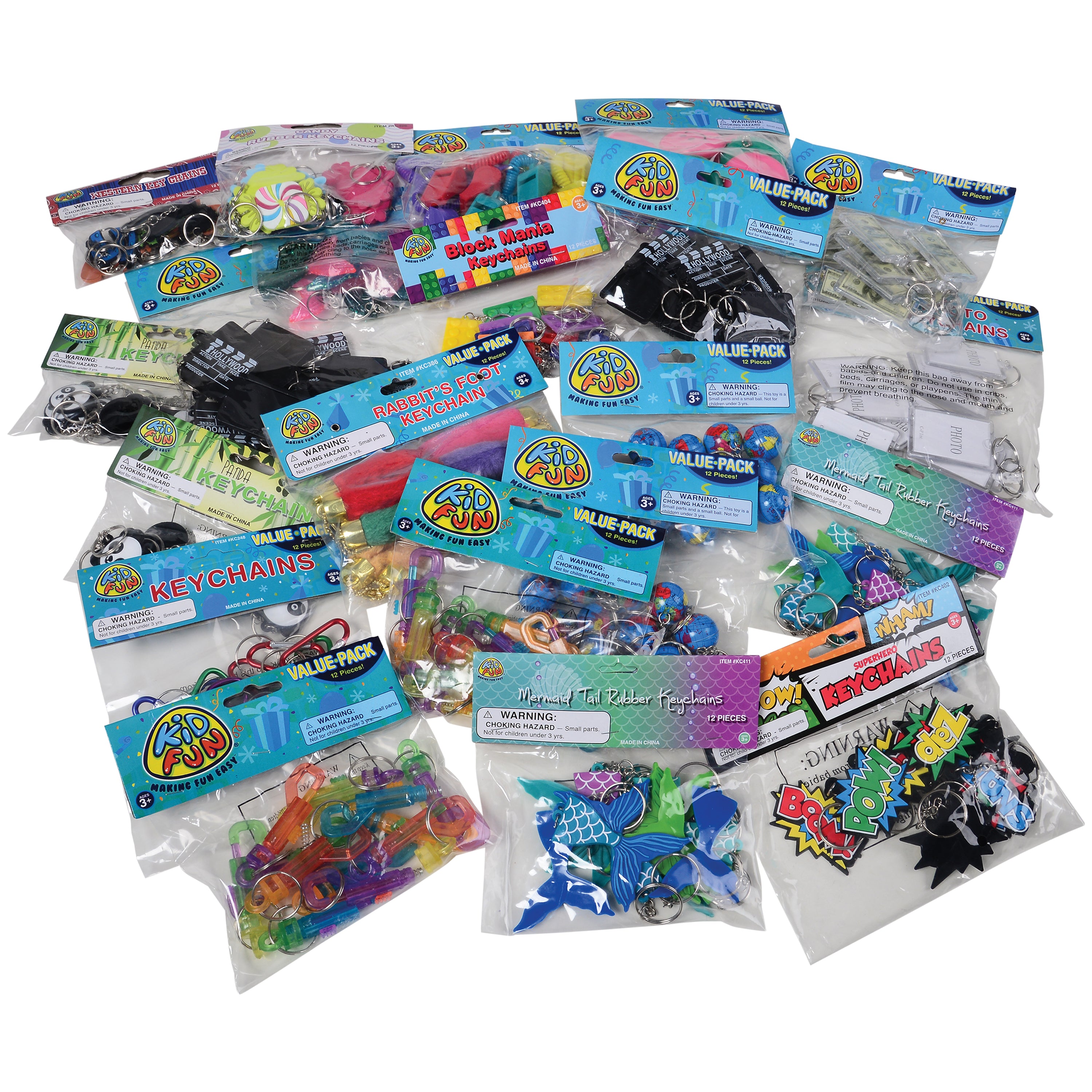 Super Value Keychain Asst/250 Per Pkg