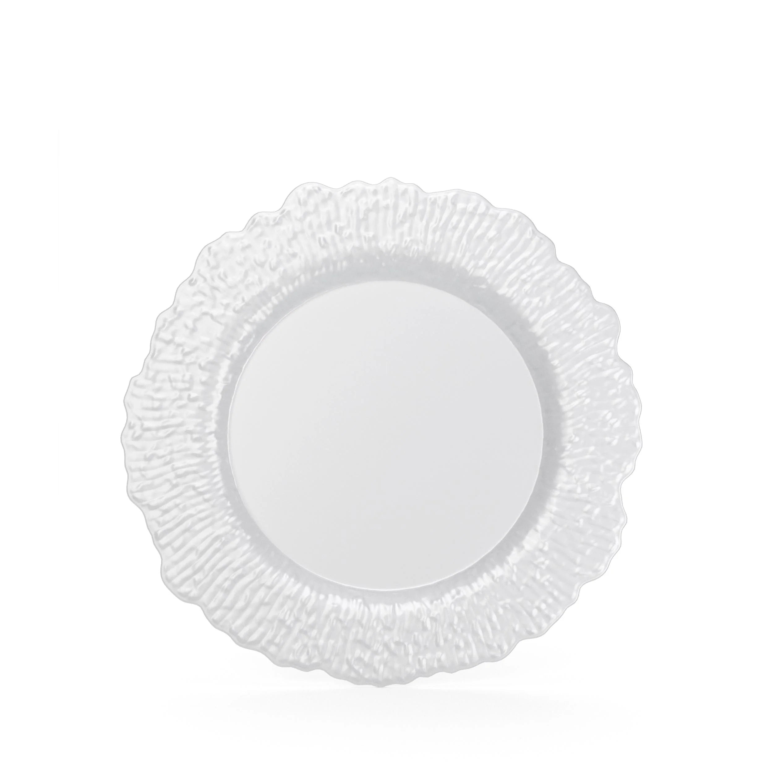 7 Inch and 10 Inch Leaf Plate Combo 15|15 - Pearl White