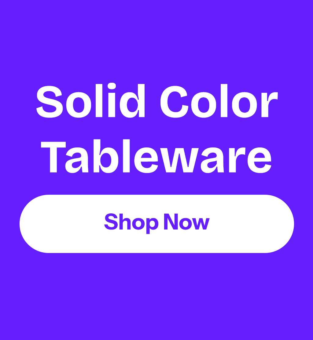 Solid Color Tableware - Shop Now