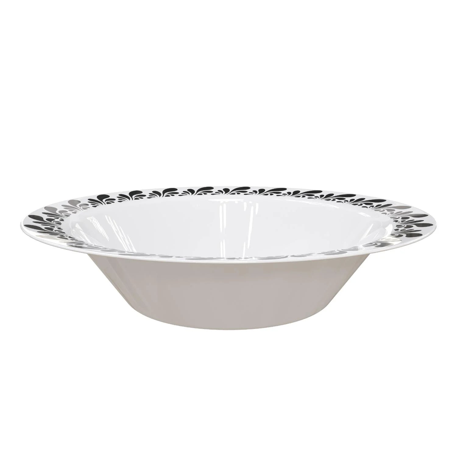 14 Oz. Silver Splash Design Soup Bowls | 10 Count