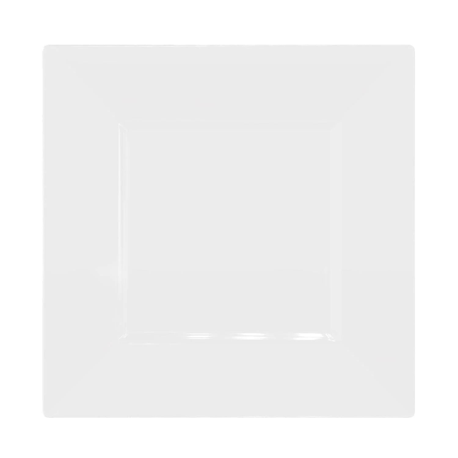 9.5 In. Clear Square Plates | 10 Count