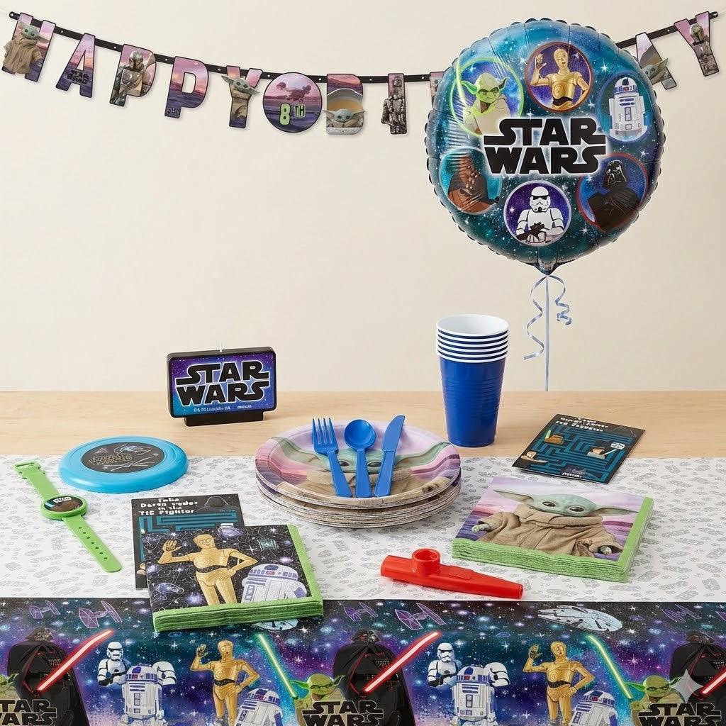 Star Wars Birthday Party Mid Kit - For 8 Guests