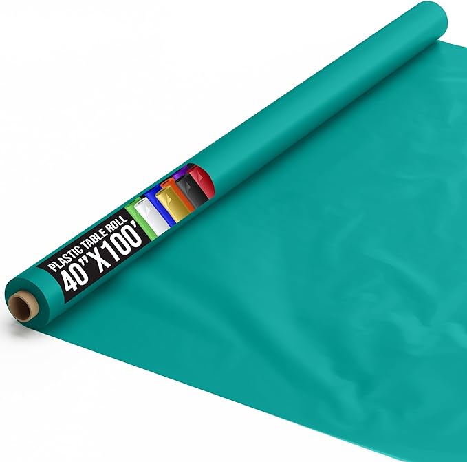 40 In. x 100 Ft. Teal Table Roll