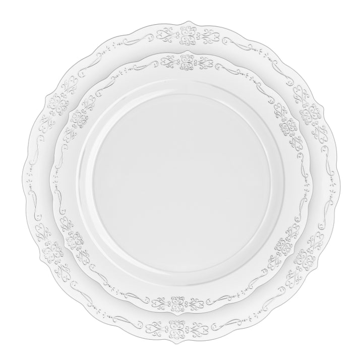 Clear Victorian Dinnerware Set