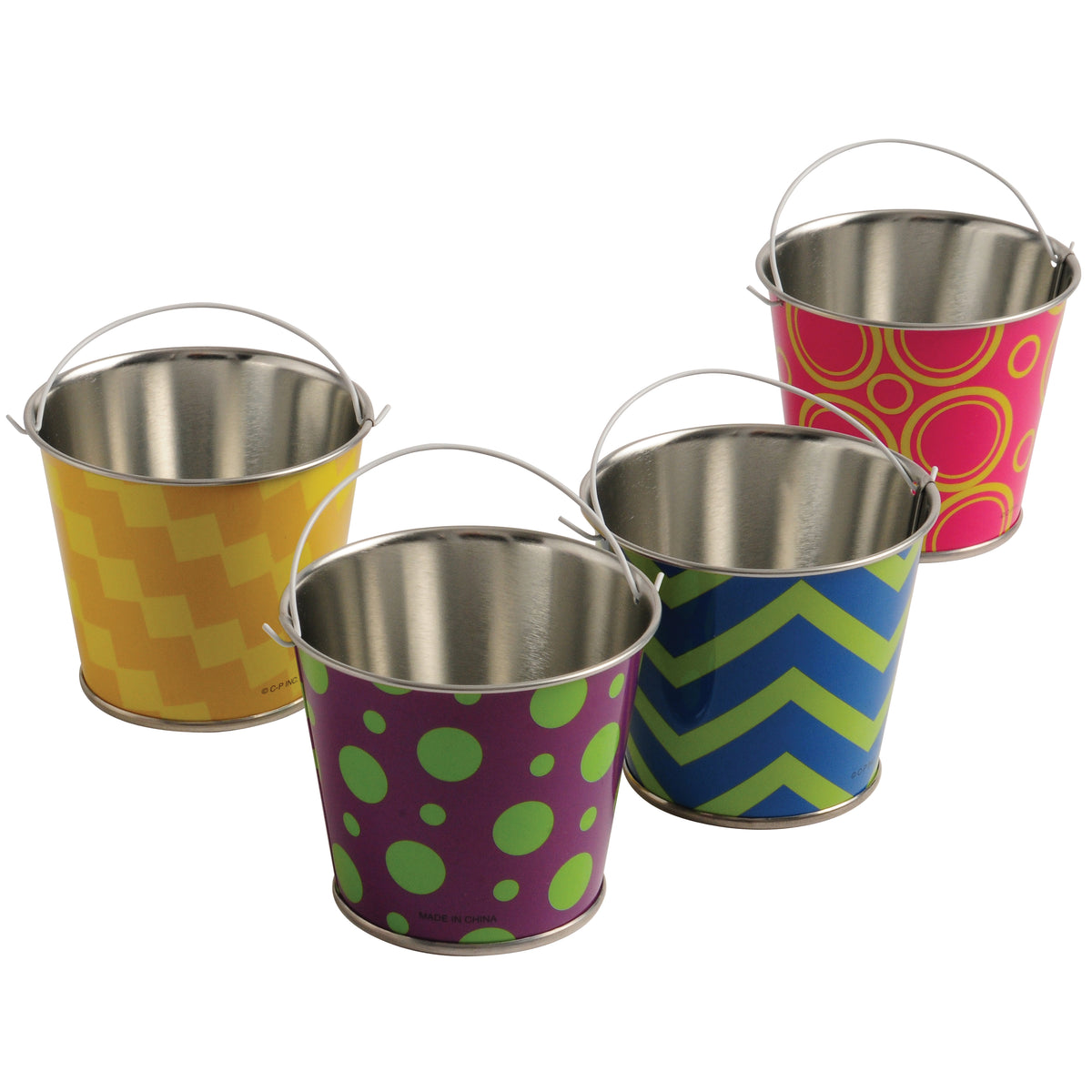 Neon Pattern Buckets