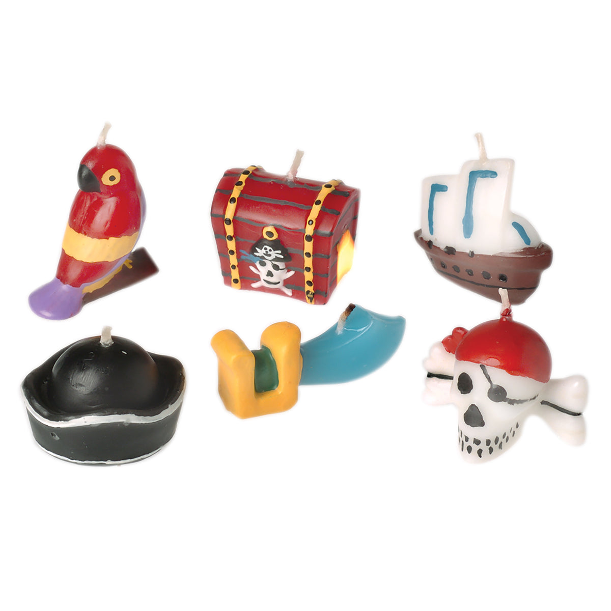 Pirate Birthday Candles/6 Piece Set