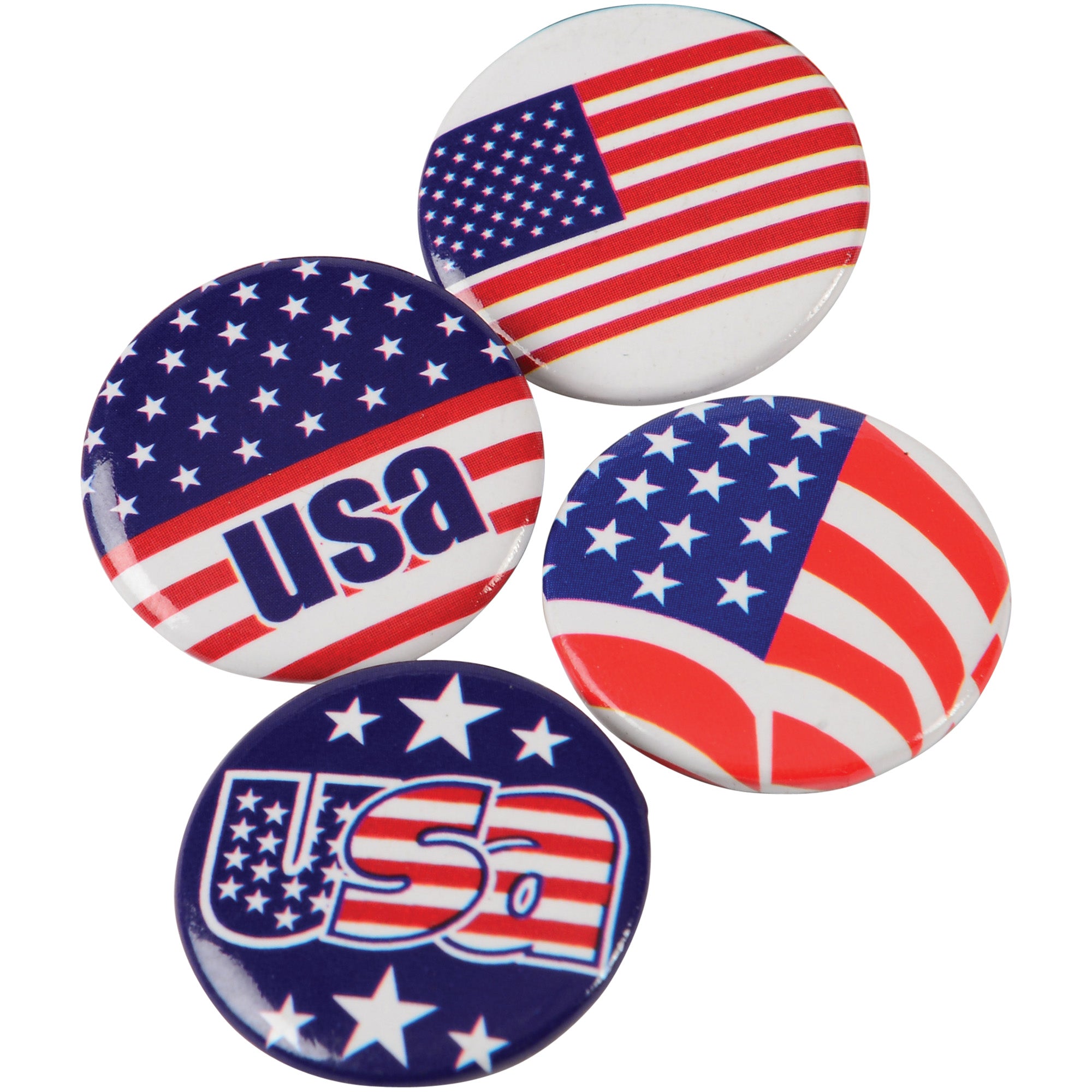 Usa Buttons/24 Per Pkg