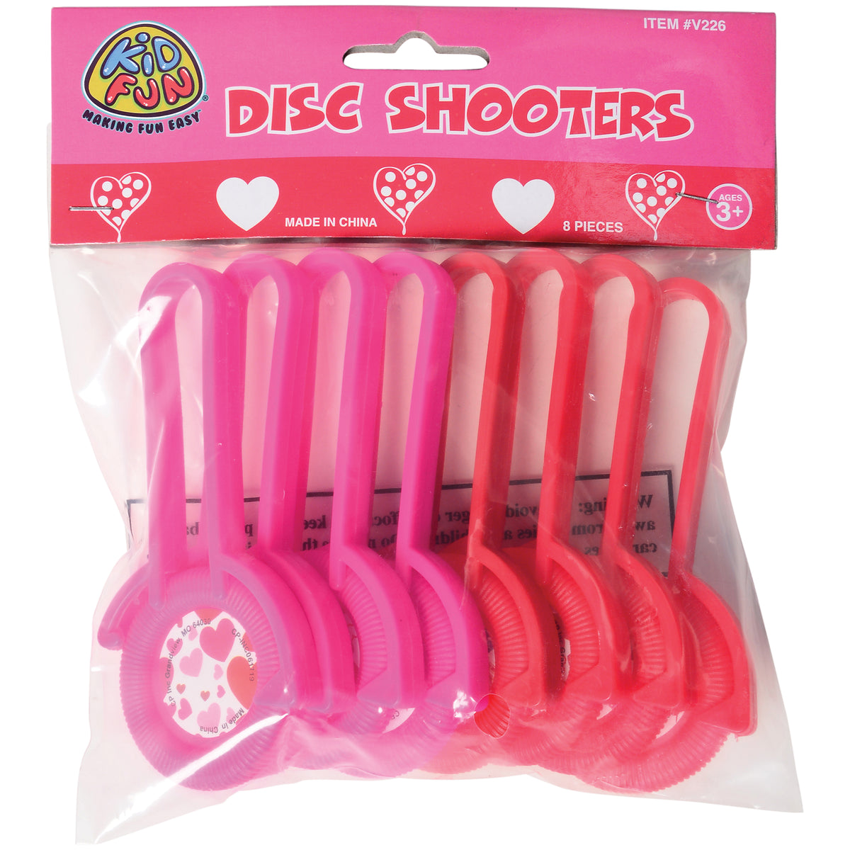 Valentines Disc Shooters/8 Per Pkg