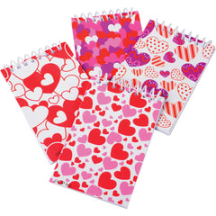 Valentine Notebooks/8 Per Pkg