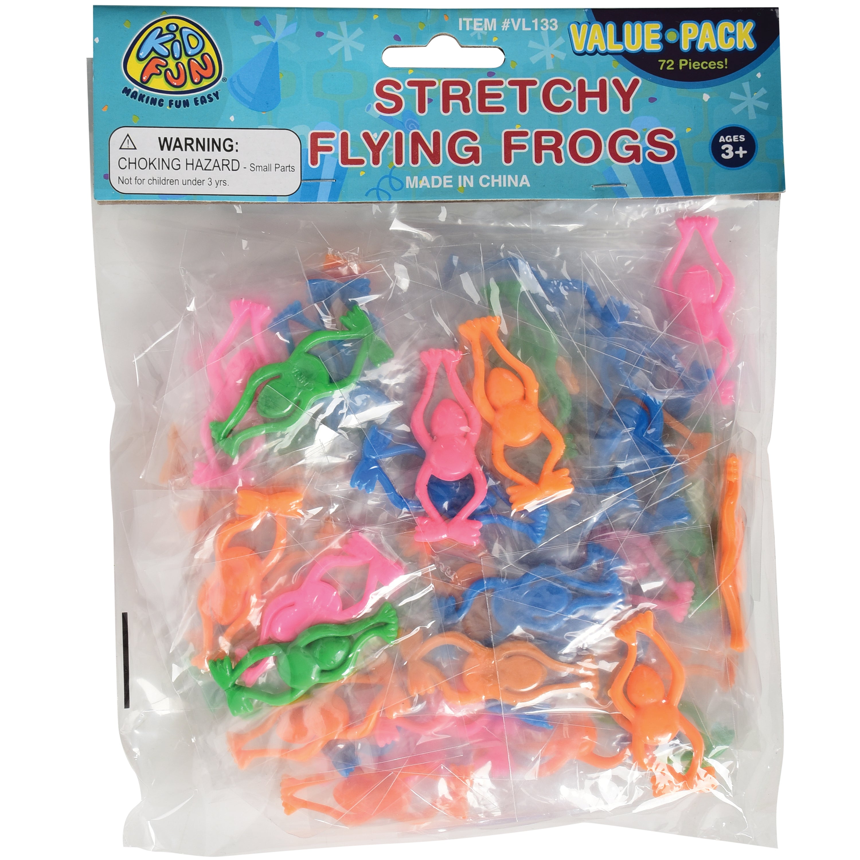 Stretchy Flying Frogs/72 Per Pkg