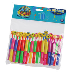 Smile Face Slide Whistles/24 Per Pkg