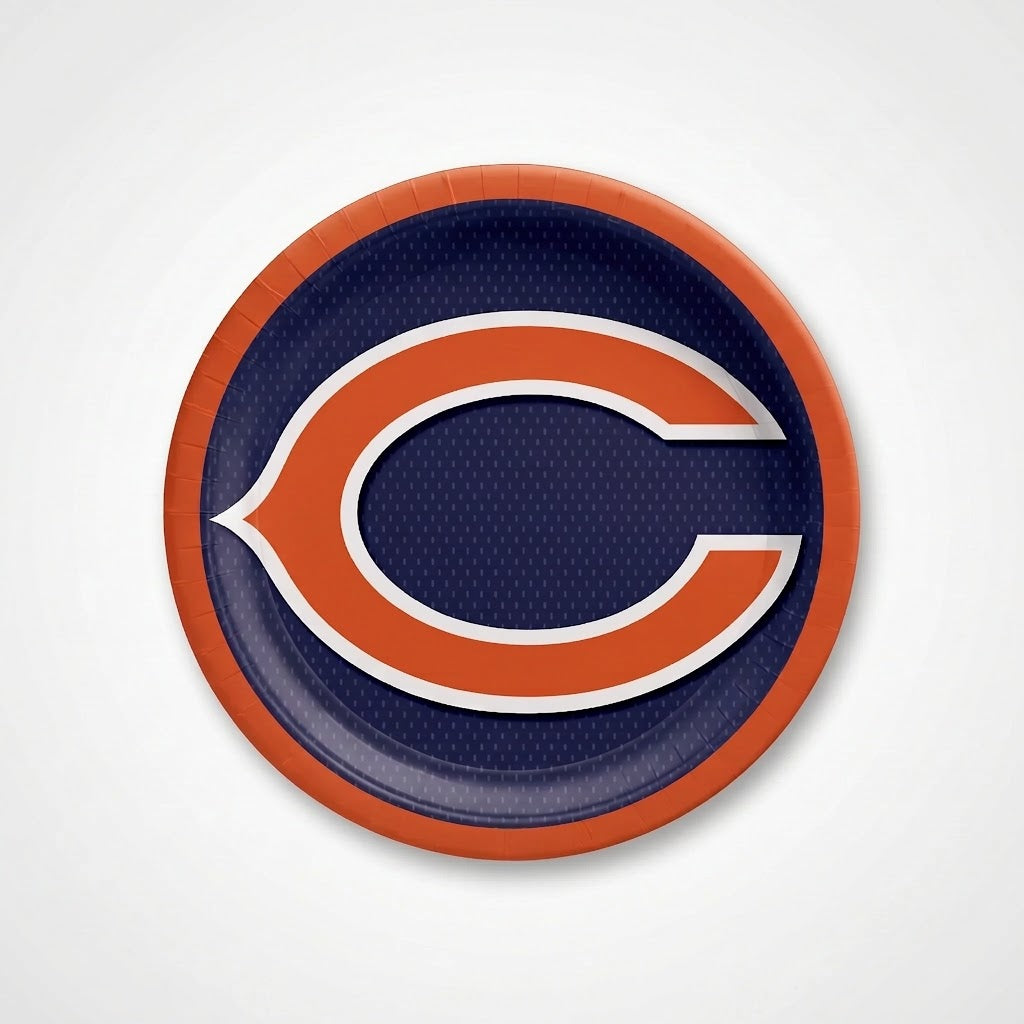 Chicago Bears 9" Round Paper Plates